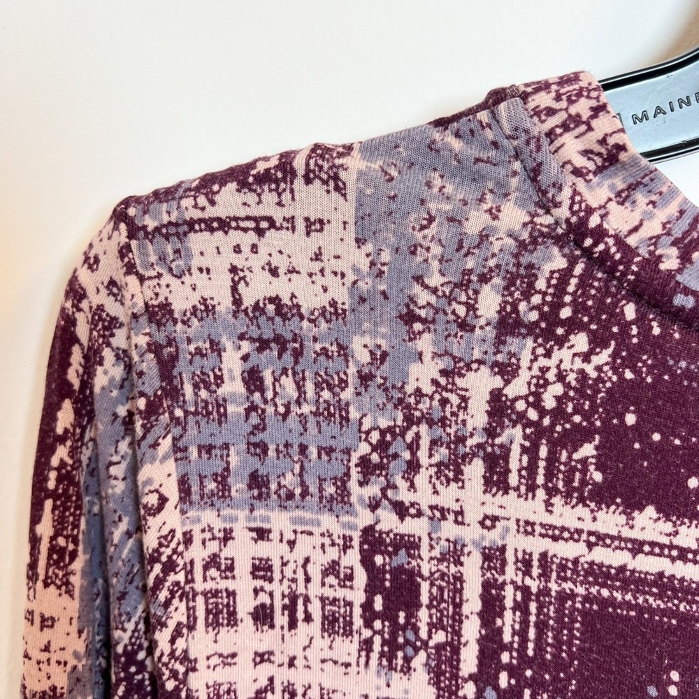 LOGO by Lori Goldstein Women's Long Sleeve Tunic Top Abstract‎ Print Size Large - Picture 7 of 9